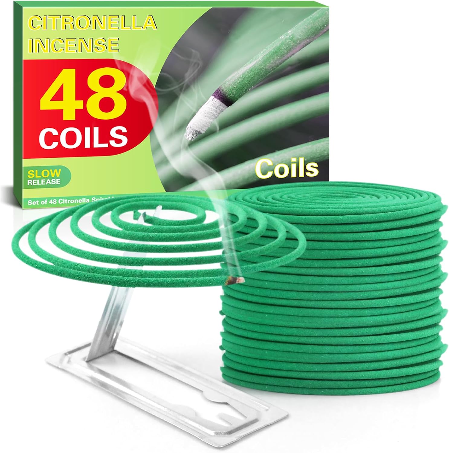 SCENTORINI Citronella Coils 48 Pack Outdoor Use