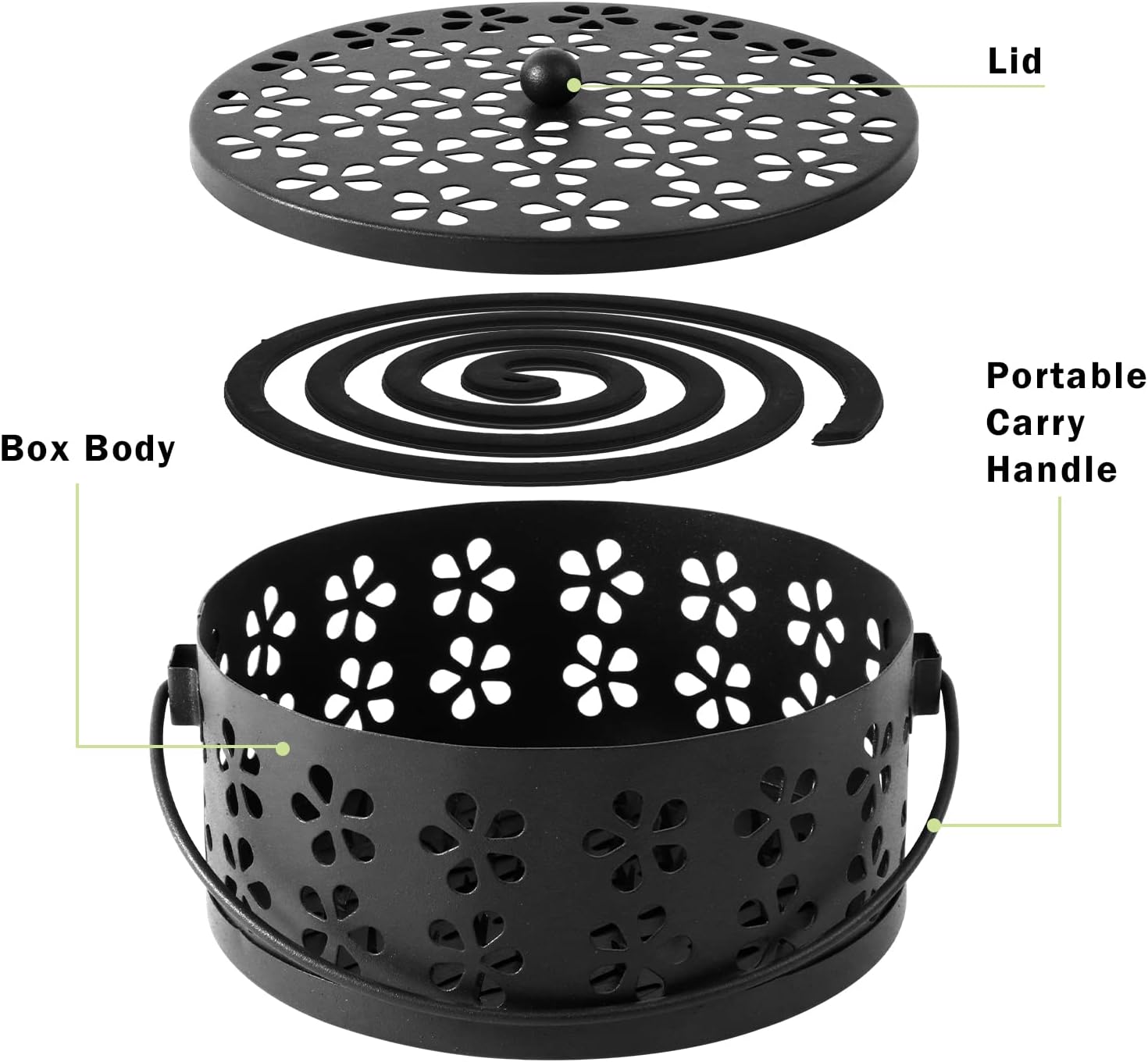 SCENTORINI Portable Mosquito Incense Coil Holder