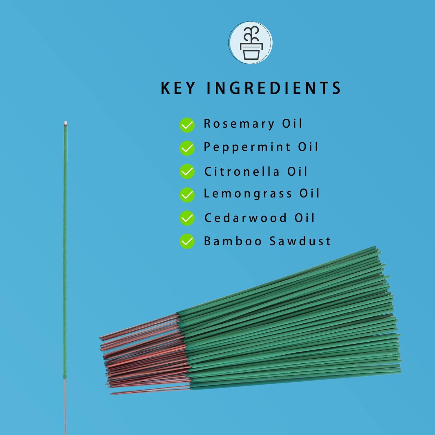Elmeplh Mosquito Repellent Incense Sticks 120pcs Box