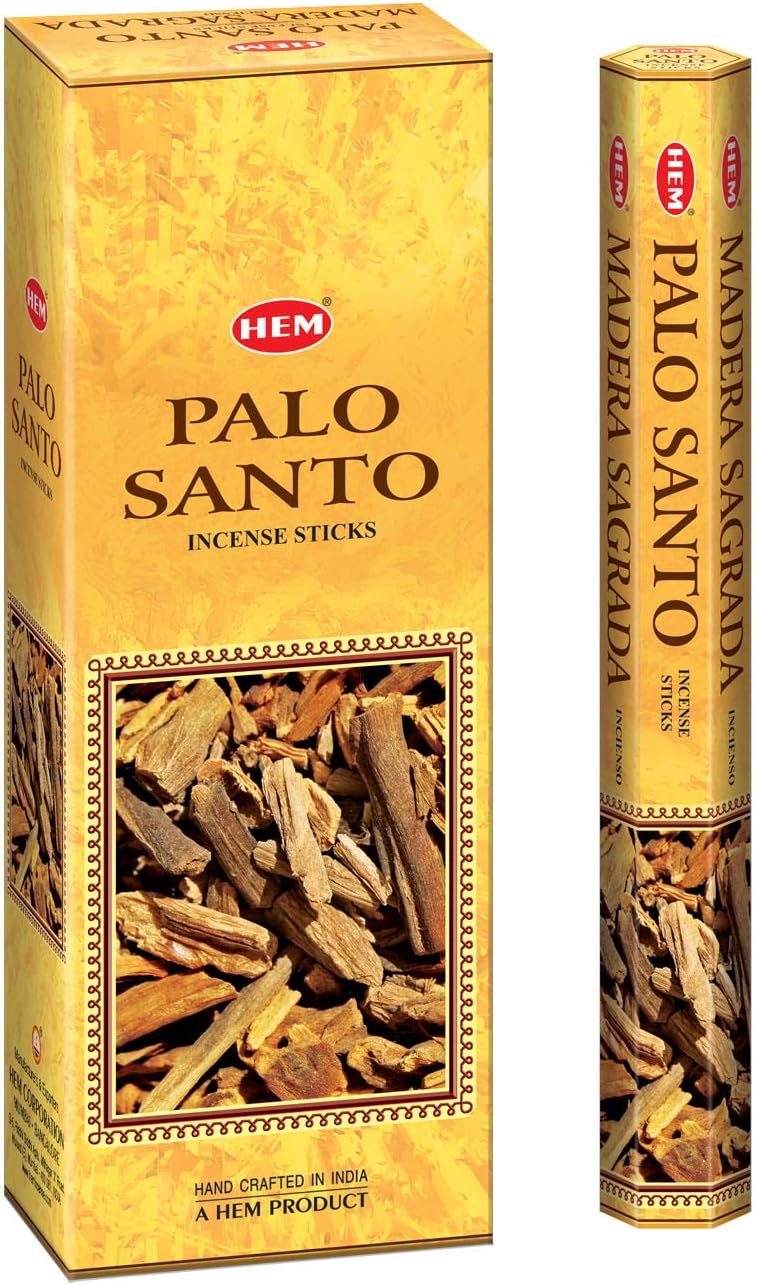 HEM Palo Santo Incense Sticks 120 Sticks 6 Packs 9 Inches
