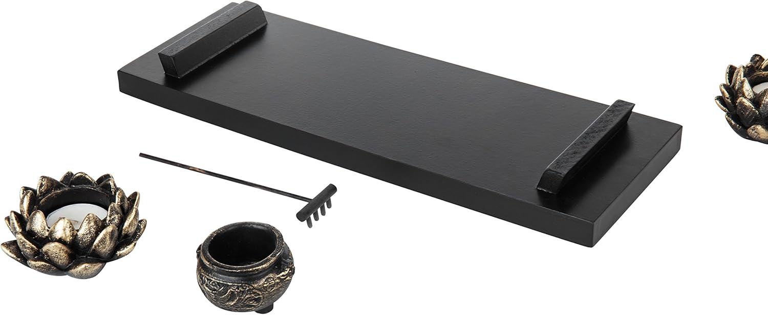 MyGift Desktop Zen Garden Kit with Buddha Statue and Incense Holder