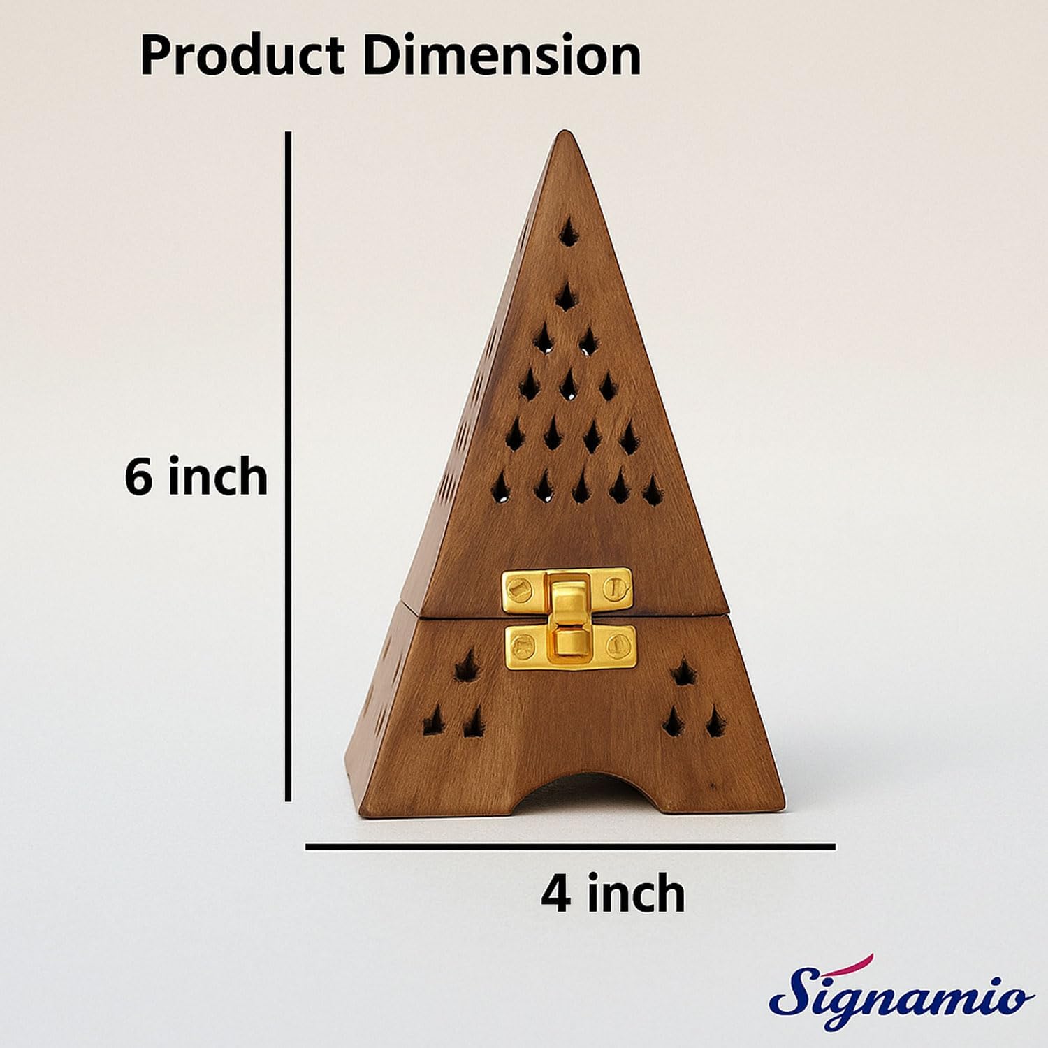 SIGNAMIO Wooden Incense Holder Dhoop Stand Pooja Room Decor