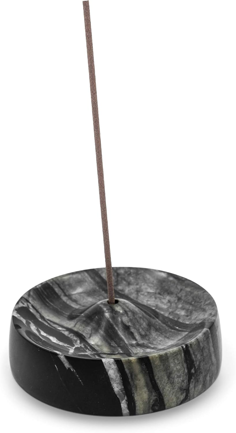Bursera Black Marble Incense Holder