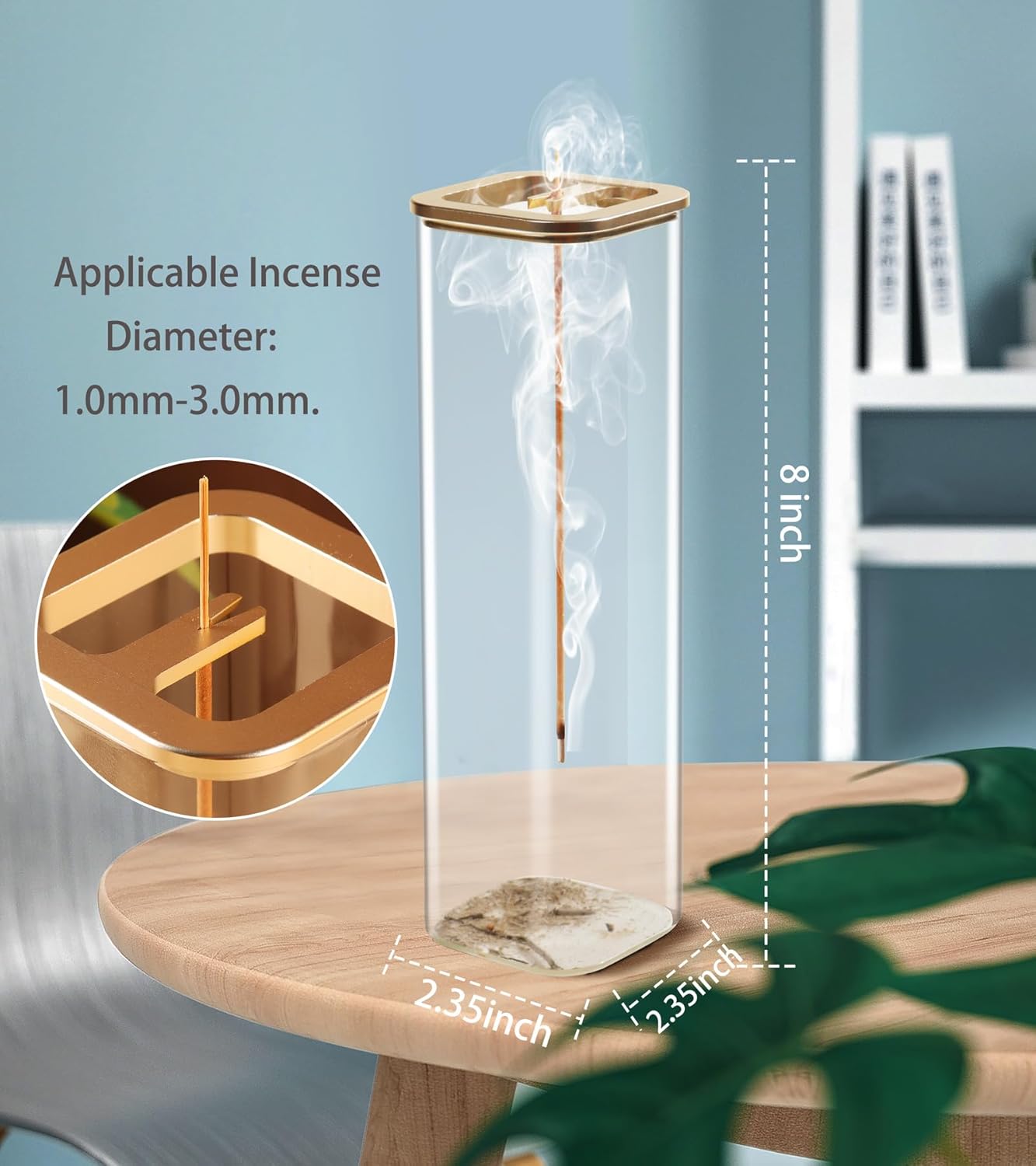Eavida Incense Stick Holder with Anti-Ash Design
