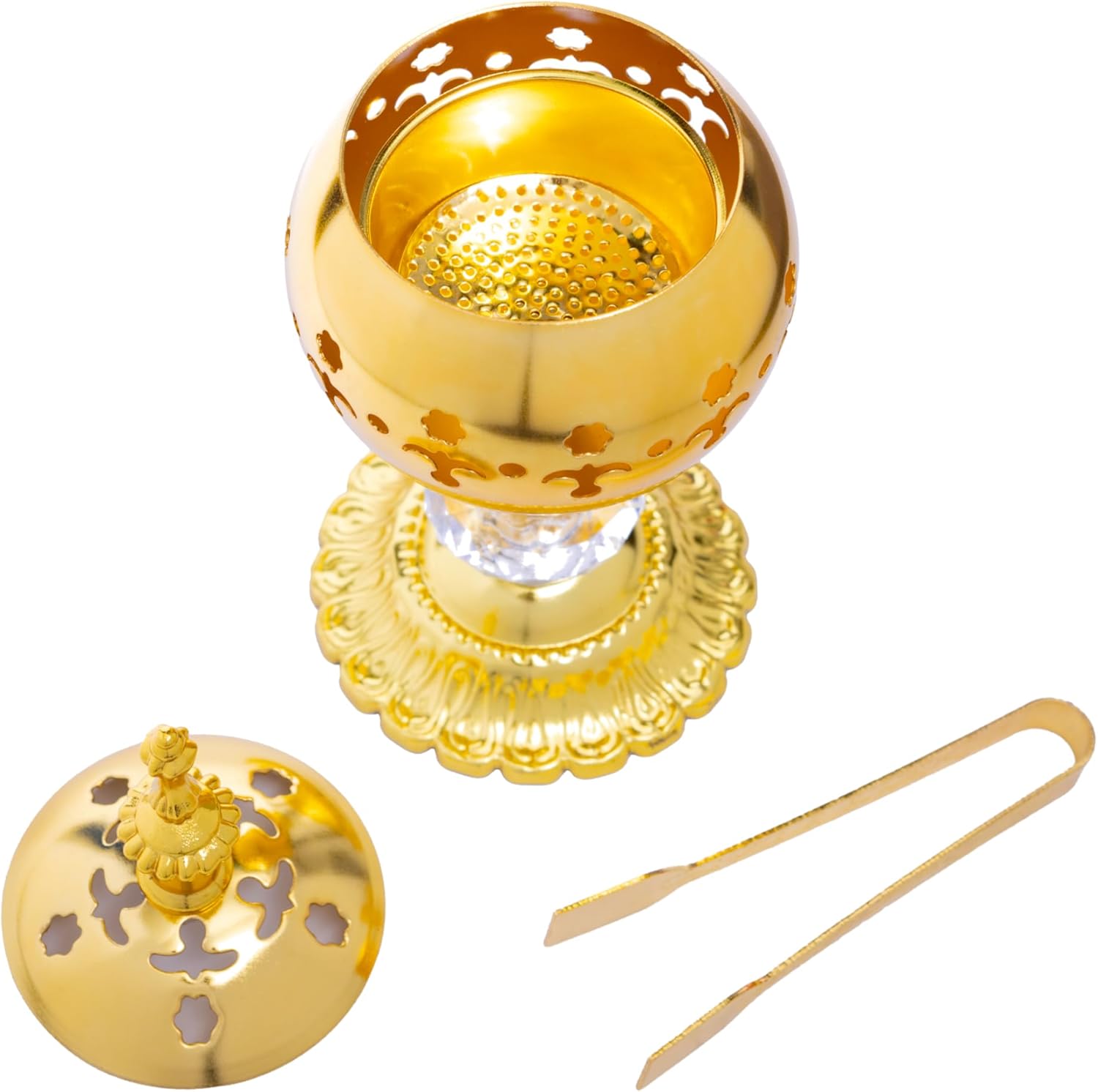 Frankincense Incense Burner with Tong for Cone and Charcoal