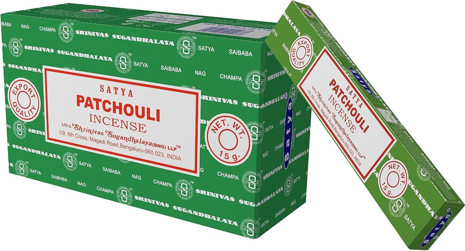 Satya Patchouli Incense Sticks 12 Count