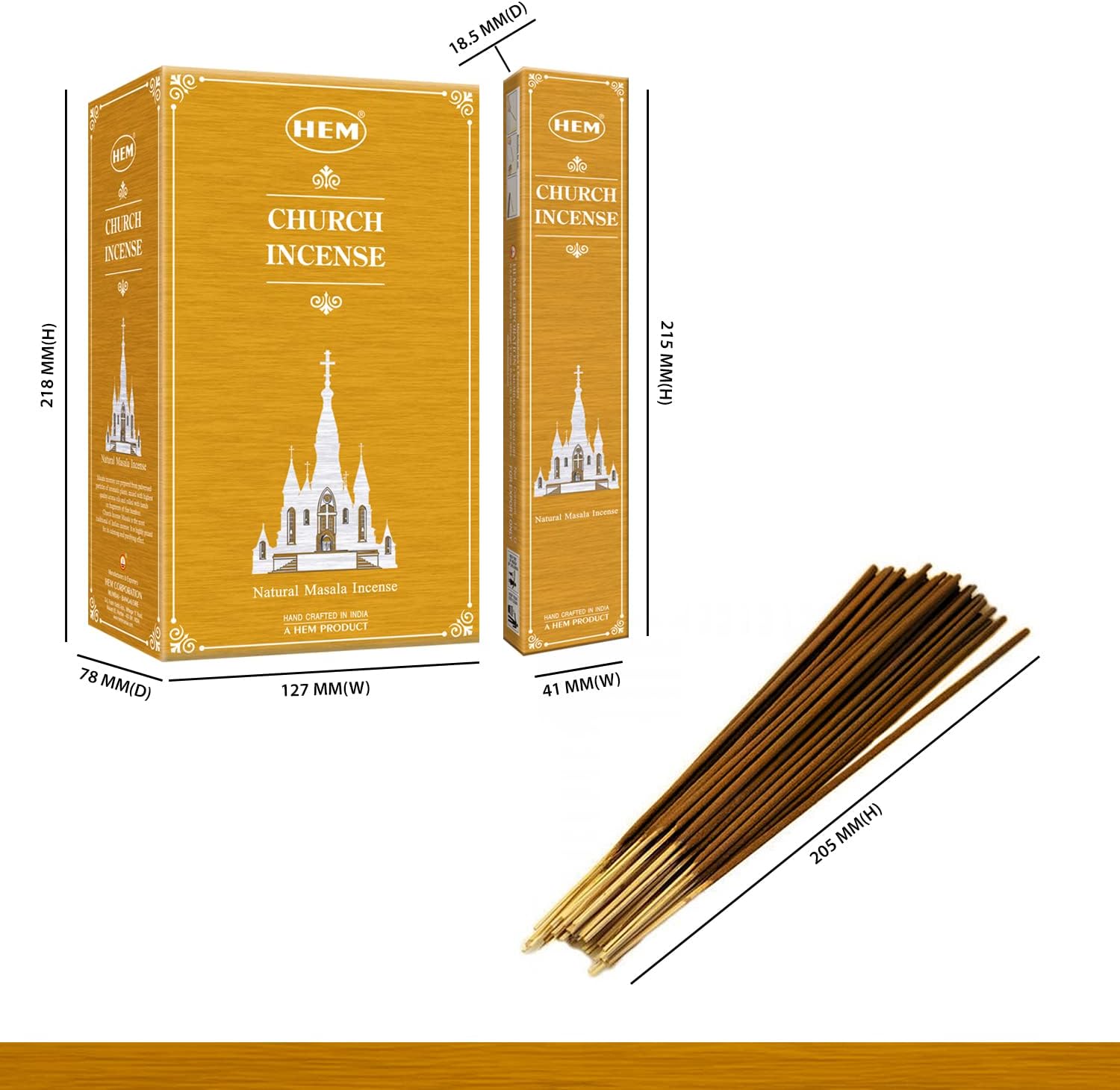 HEM Catholic Church Masala Incense Sticks Pack of 12