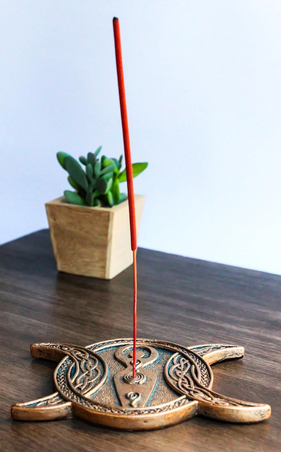 Ebros Gift Triple Moon Incense Holder