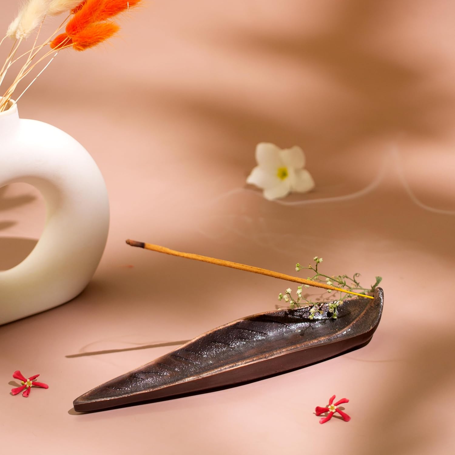 Raajsee Incense Holder Set with Nag Champa Incense Sticks