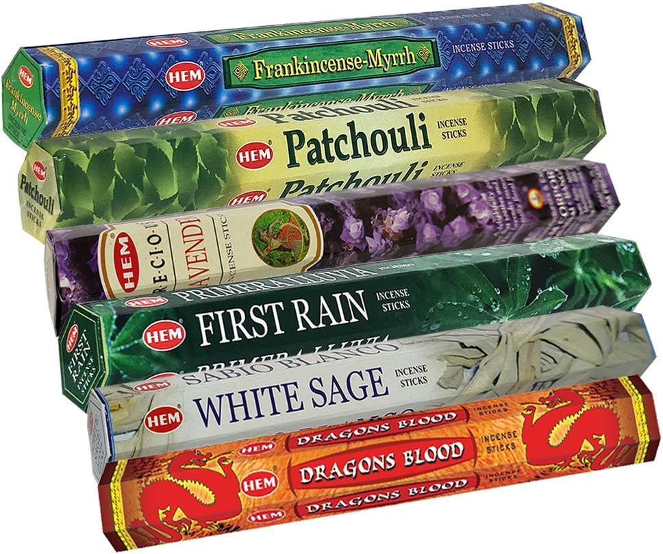 Hem Incense Sticks Variety Pack with Holder