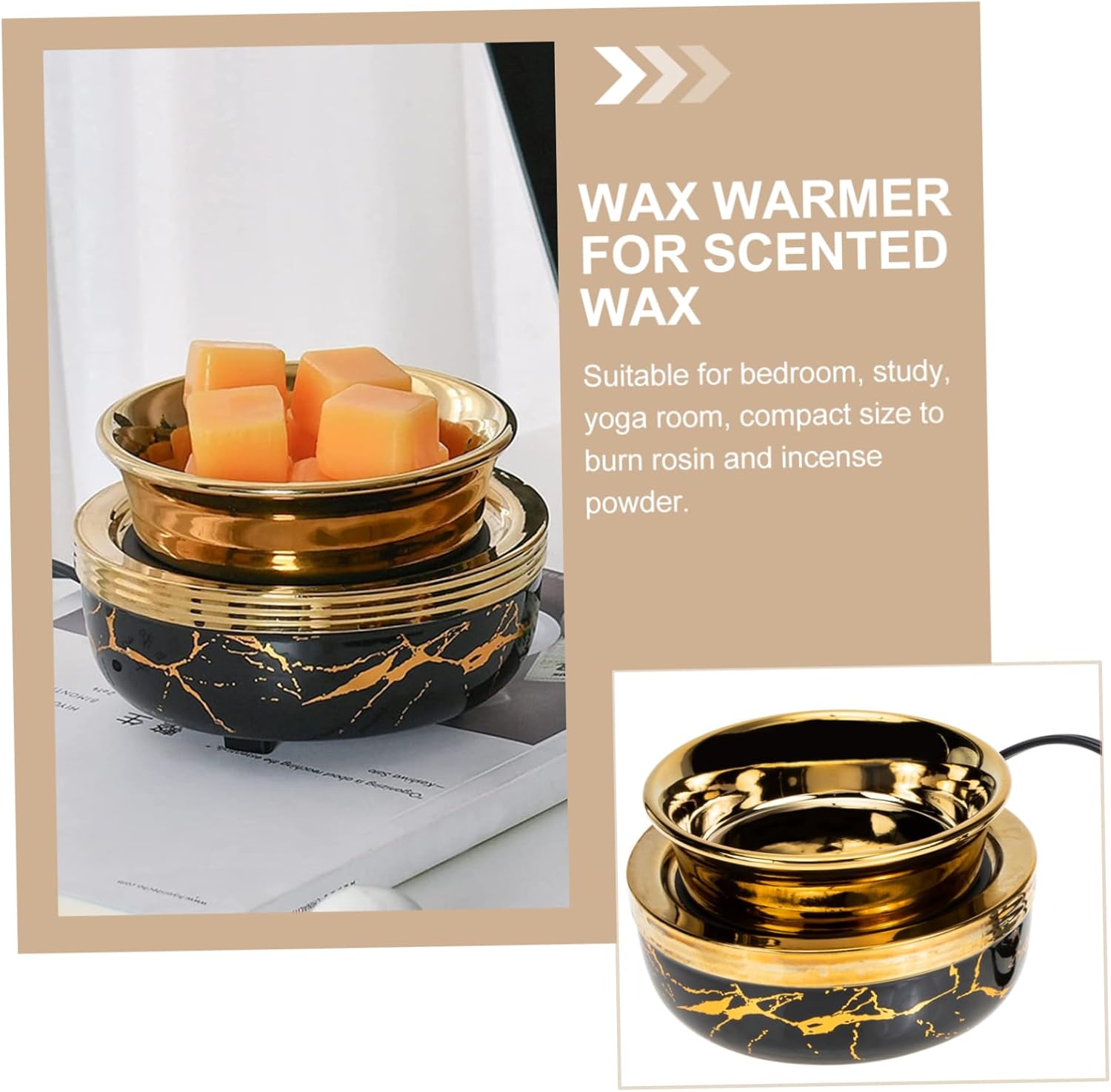 Electric Aromatherapy Candle Holder for Essential Oils and Scented Wax