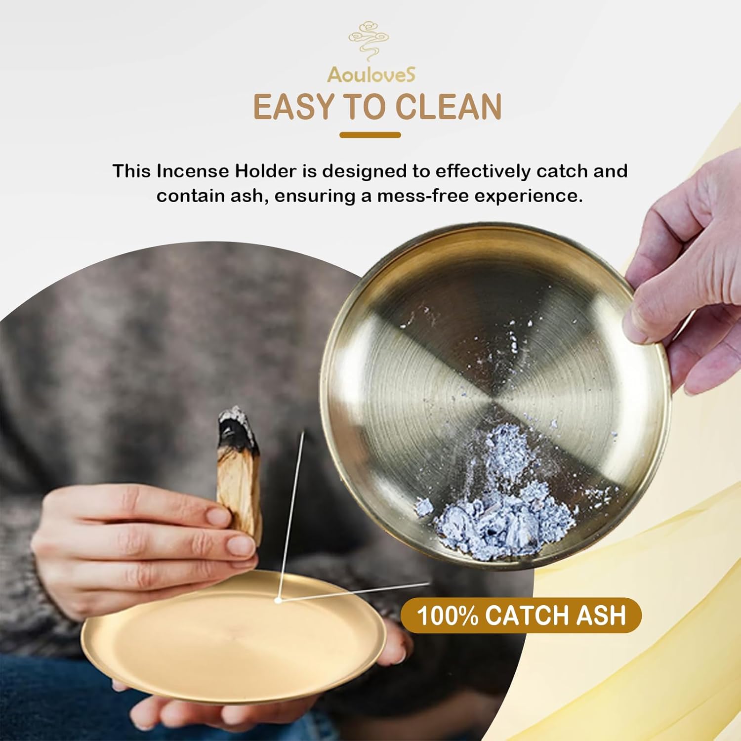 5 in 1 Brass Incense Burner Set - Multi-Functional Incense Holder