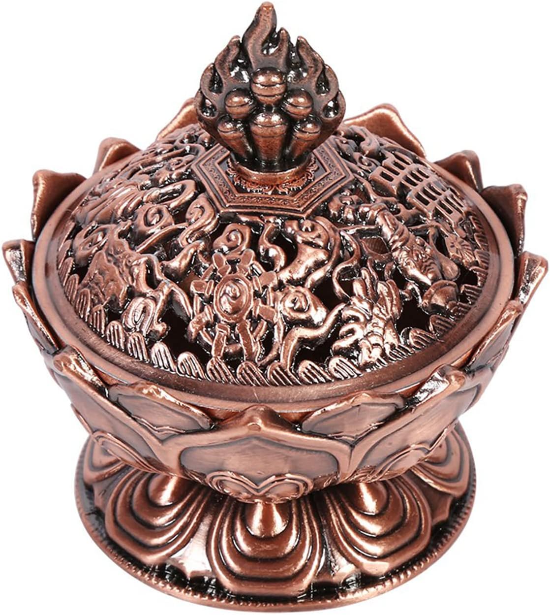 Milltrip Bronze Incense Cone Holder with Antique Design