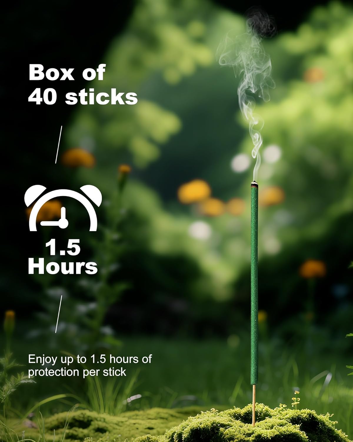 Natural Mosquito Repellent Incense Sticks 40 Pack