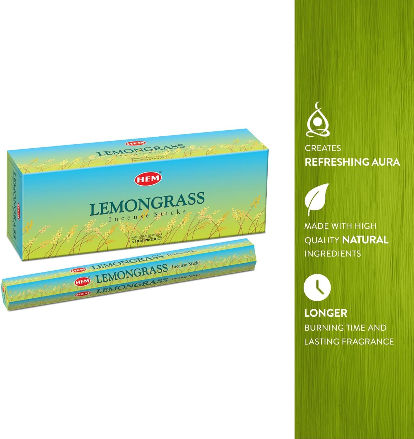 HEM Lemongrass Incense Sticks Pack of 6