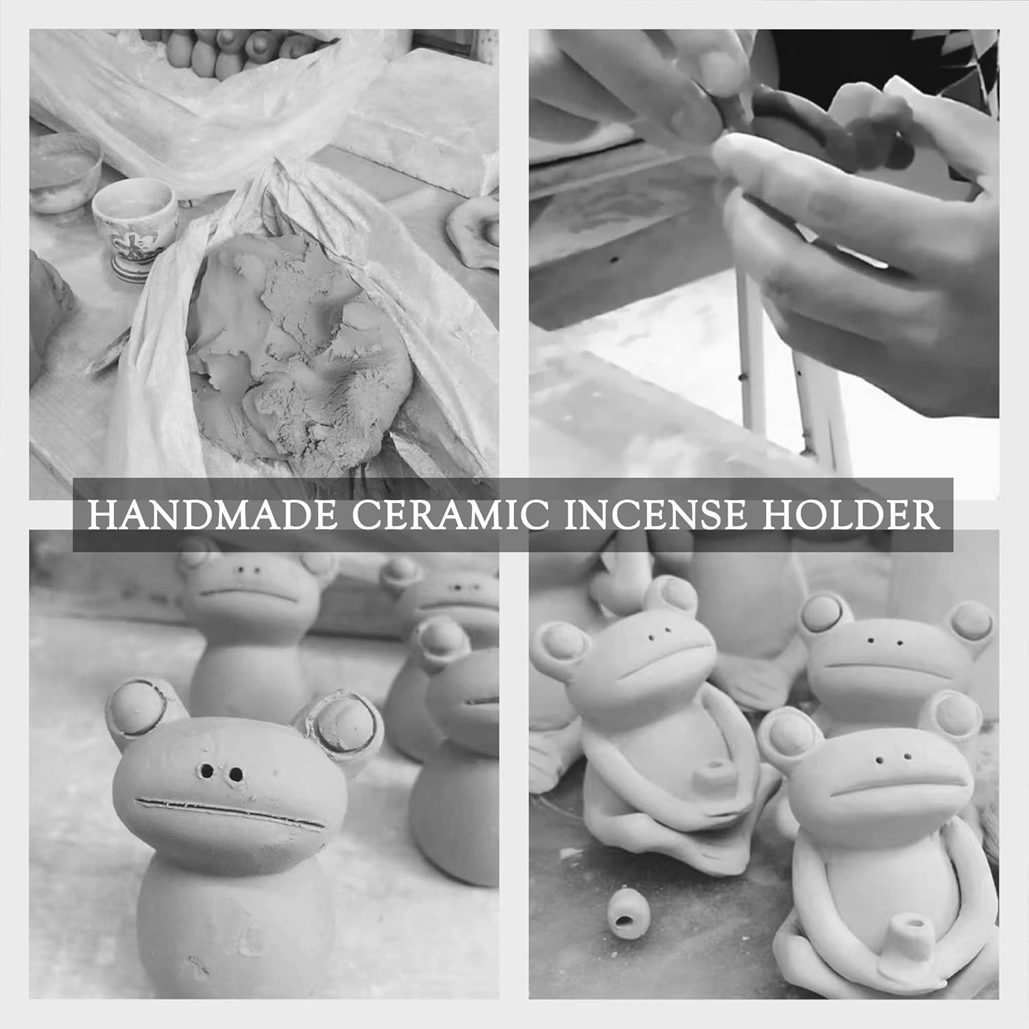 NAGU Handmade Ceramic Incense Burner Holder