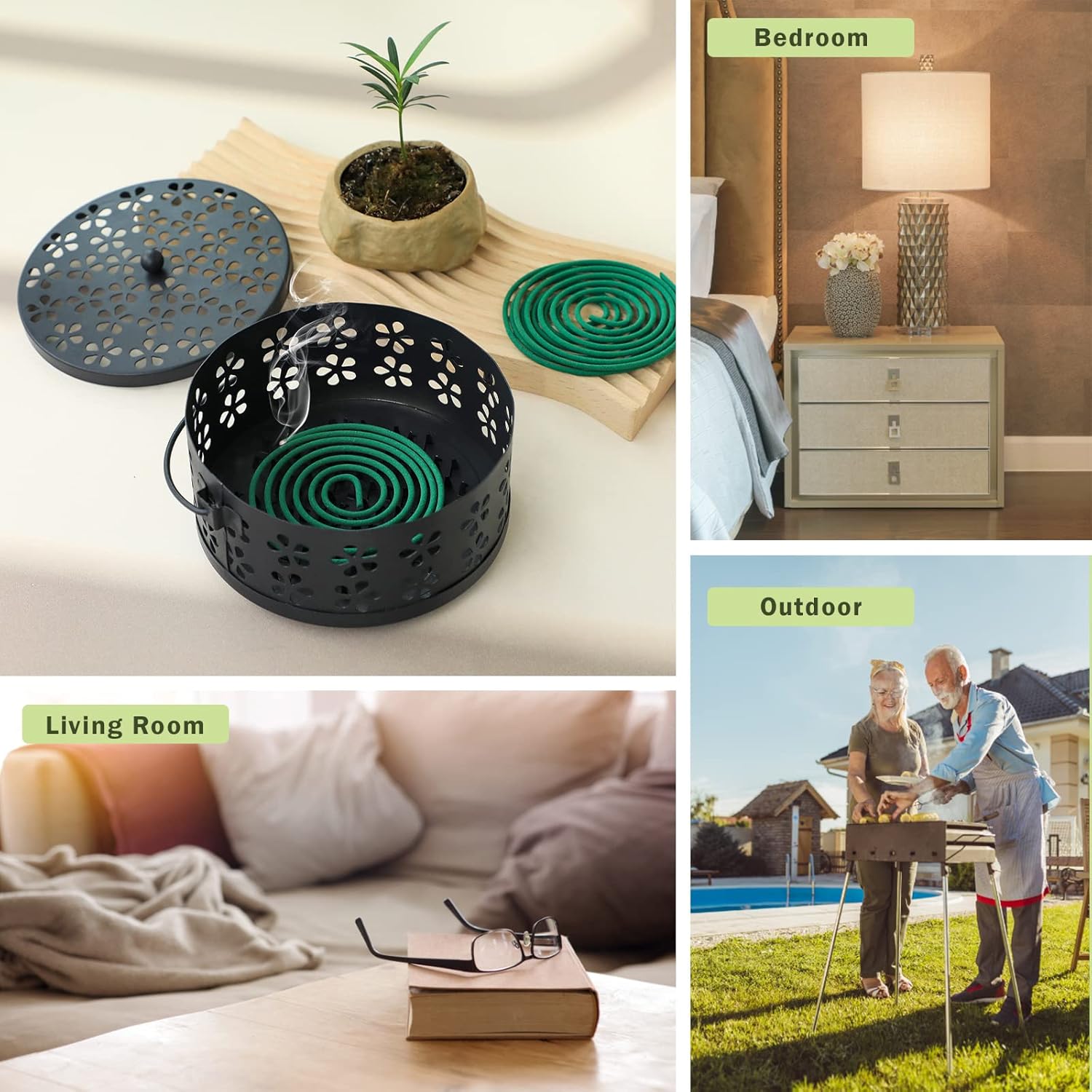 SCENTORINI Portable Mosquito Incense Coil Holder