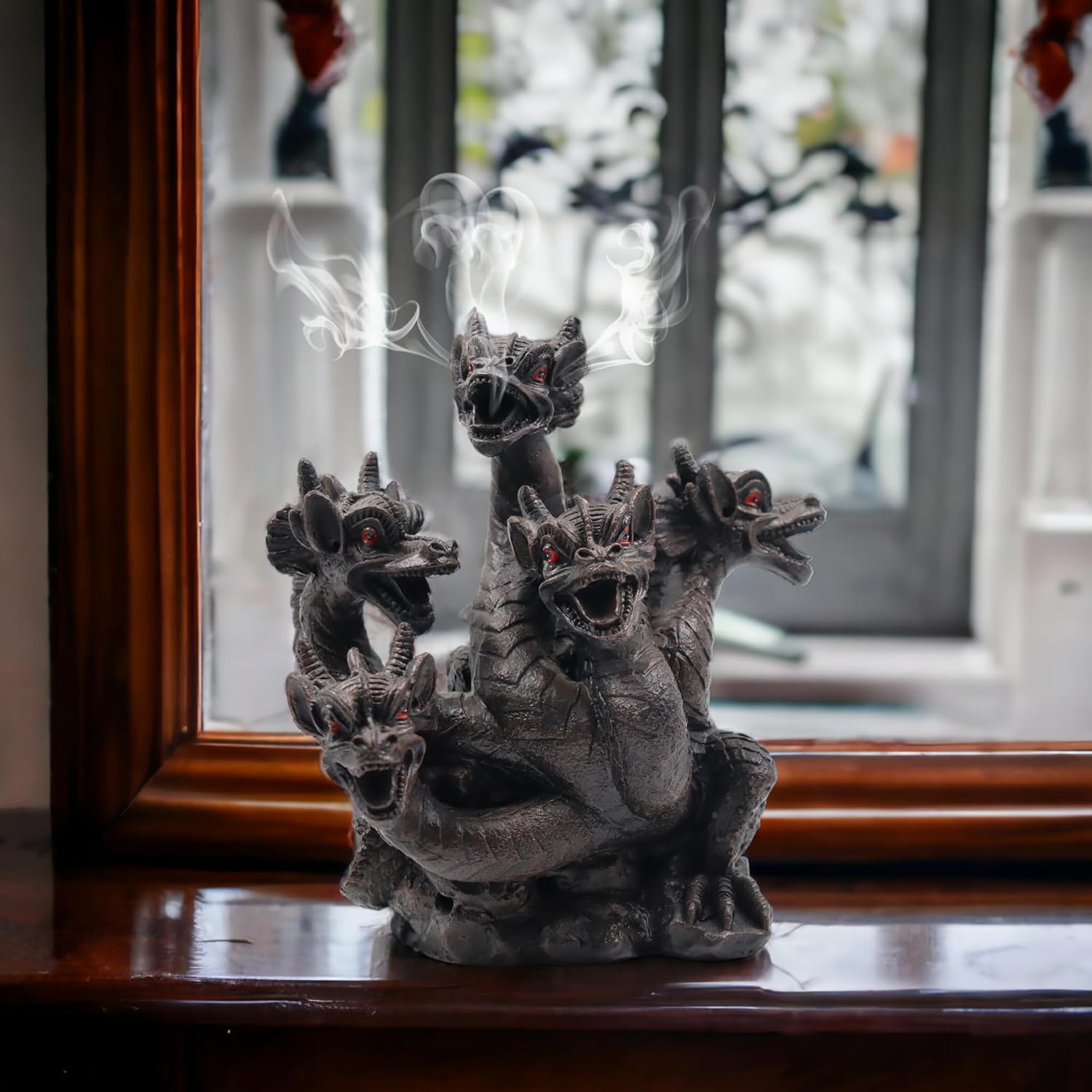 Hosley Resin Dragon Incense Burner 85 Inch Statue