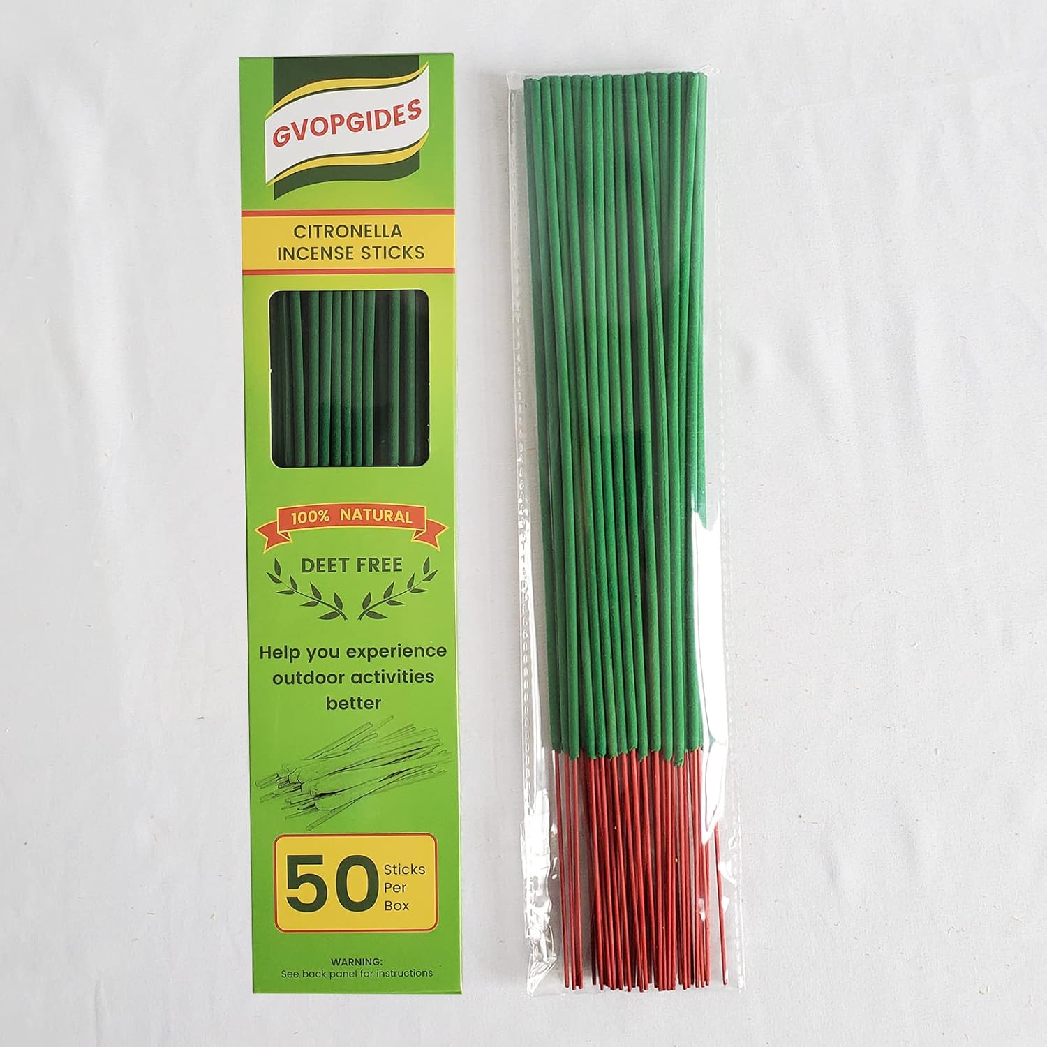 Citronella Incense Sticks 50 Pack Natural