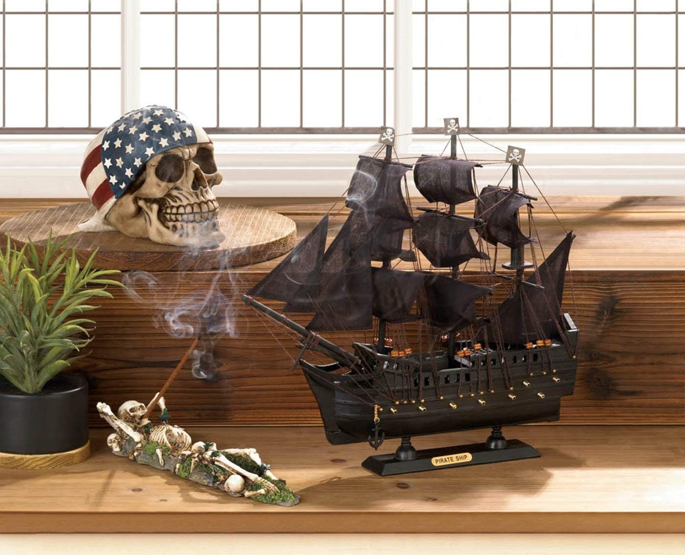 Skeleton Incense Burner Holder Collector
