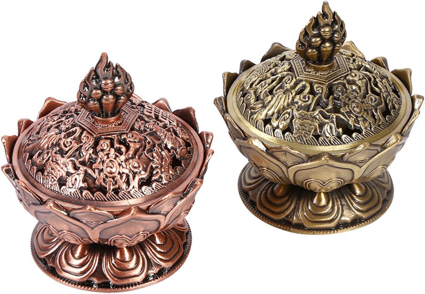 Milltrip Bronze Incense Cone Holder with Antique Design