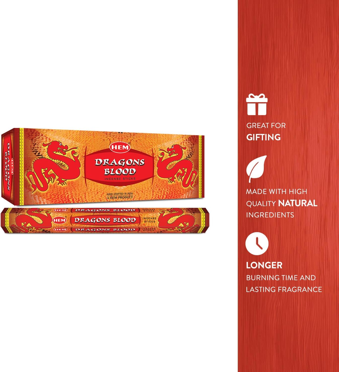 Hem Dragons Blood Incense Sticks 120 Count Box