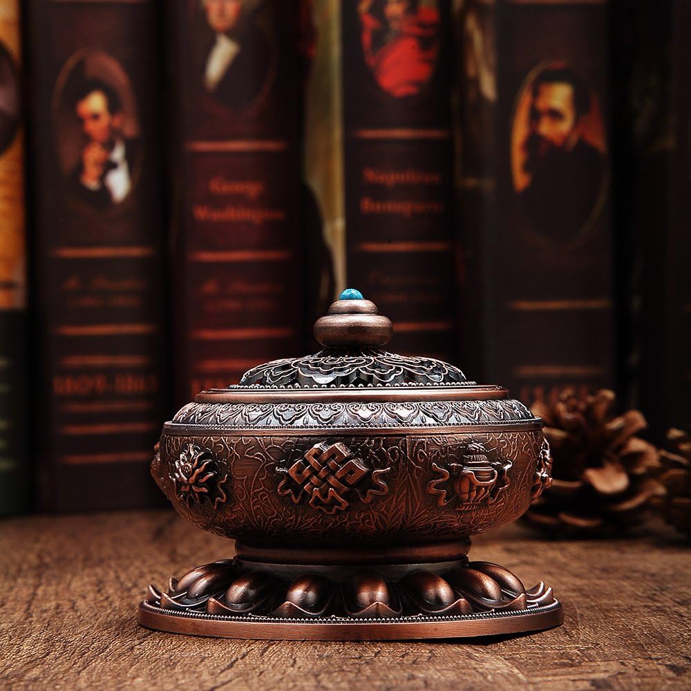 MEDOOSKY Incense Holder Burner Lotus Copper Alloy