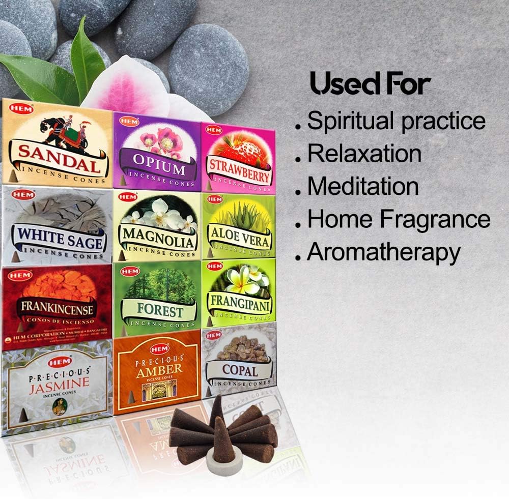 HEM 12 Assorted Boxes of Incense Cones