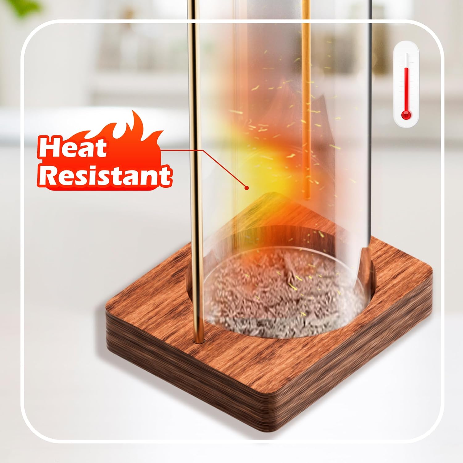 Incense Stick Holder with Glass Ash Catcher 2 Pack