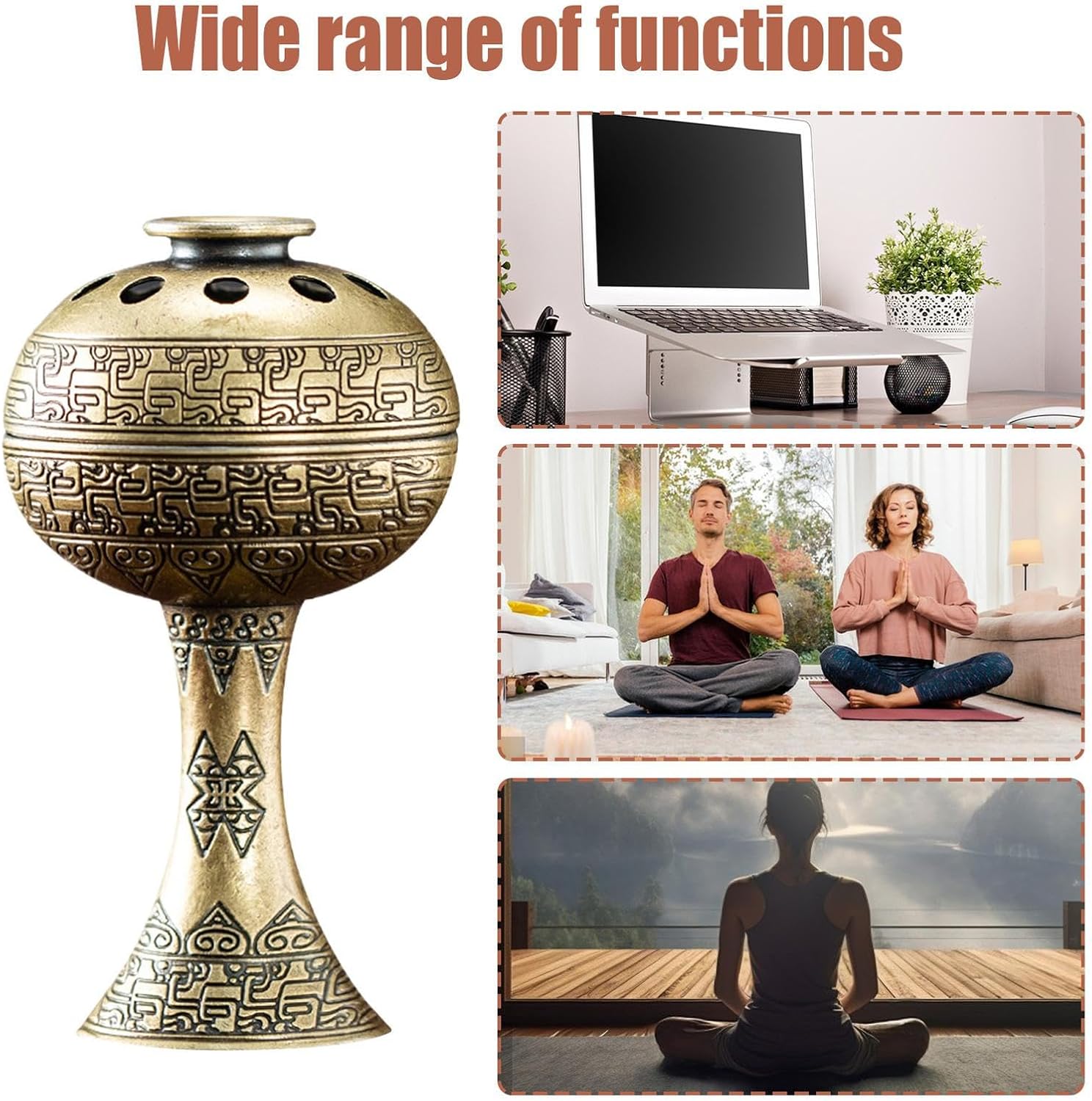 Charcoal Incense Burner - Metal Candle Diffuser