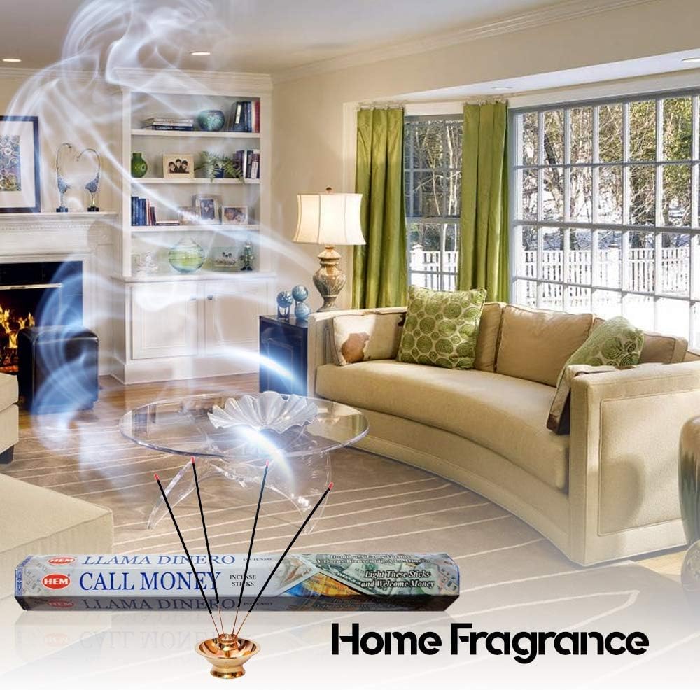 Inspire Dream Play Call Money 6 Boxes of 120 Hem Incense Sticks Bulk Case Retail Display Box