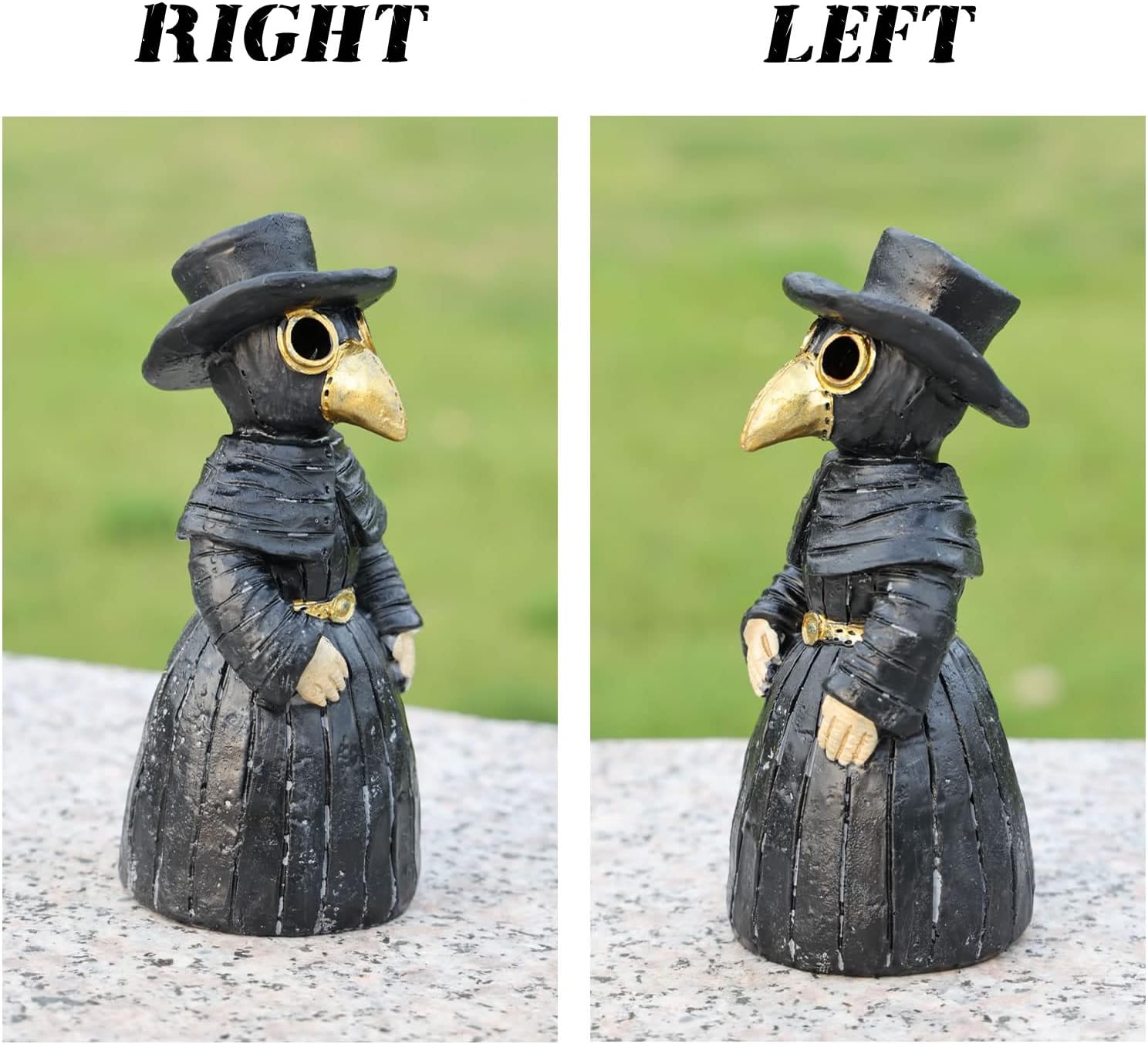 Plague Doctor Incense Burner with Smoky Eyes