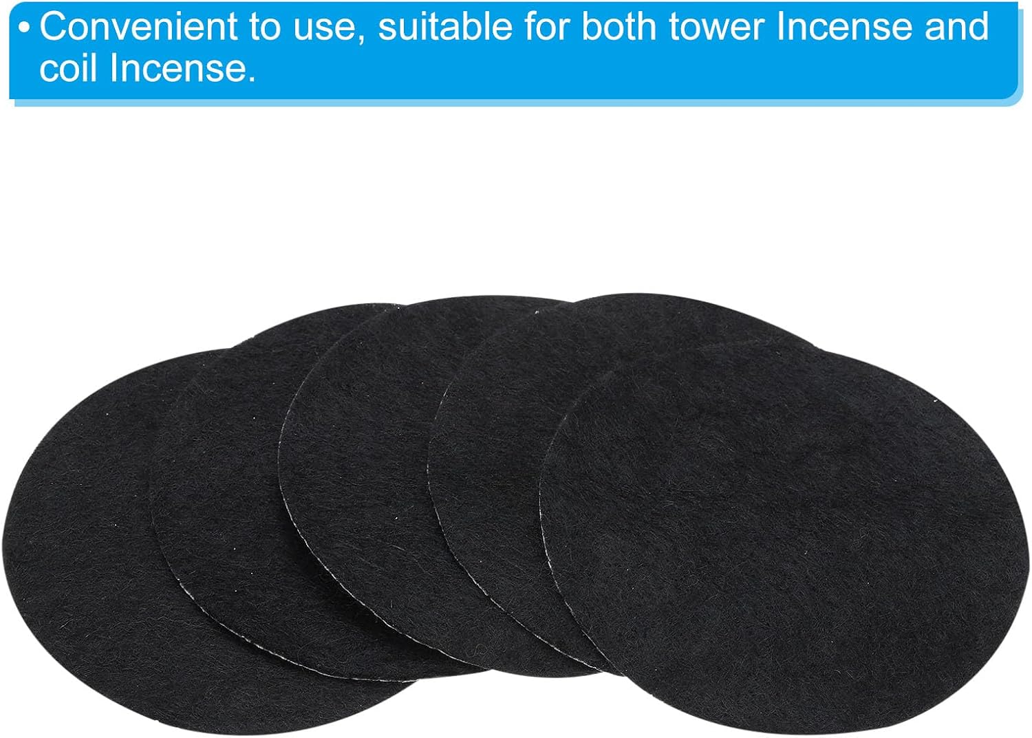 PATIKIL 3 Inch Incense Burner Pad 10 Pack Fireproof Holder