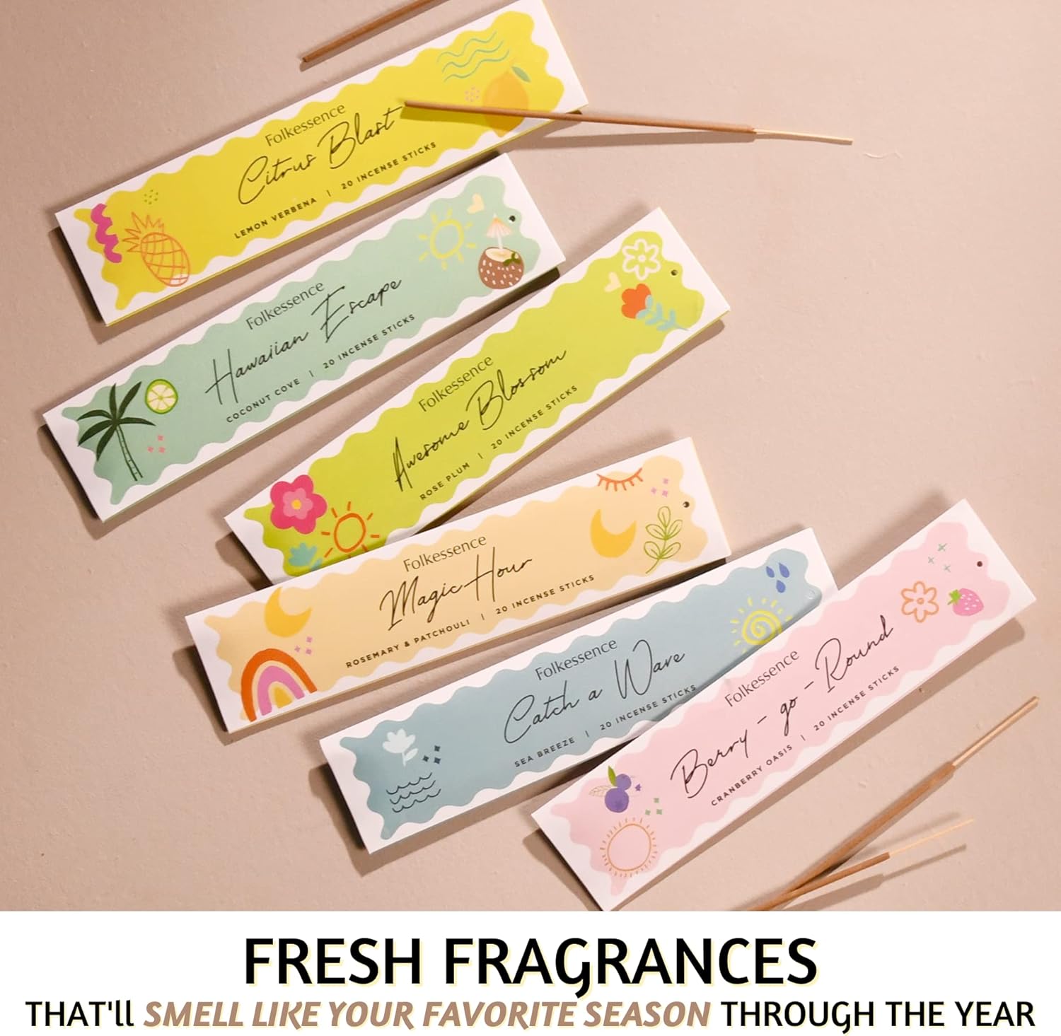 Folkulture Incense Sticks Set of 6 with 120 Pieces 1