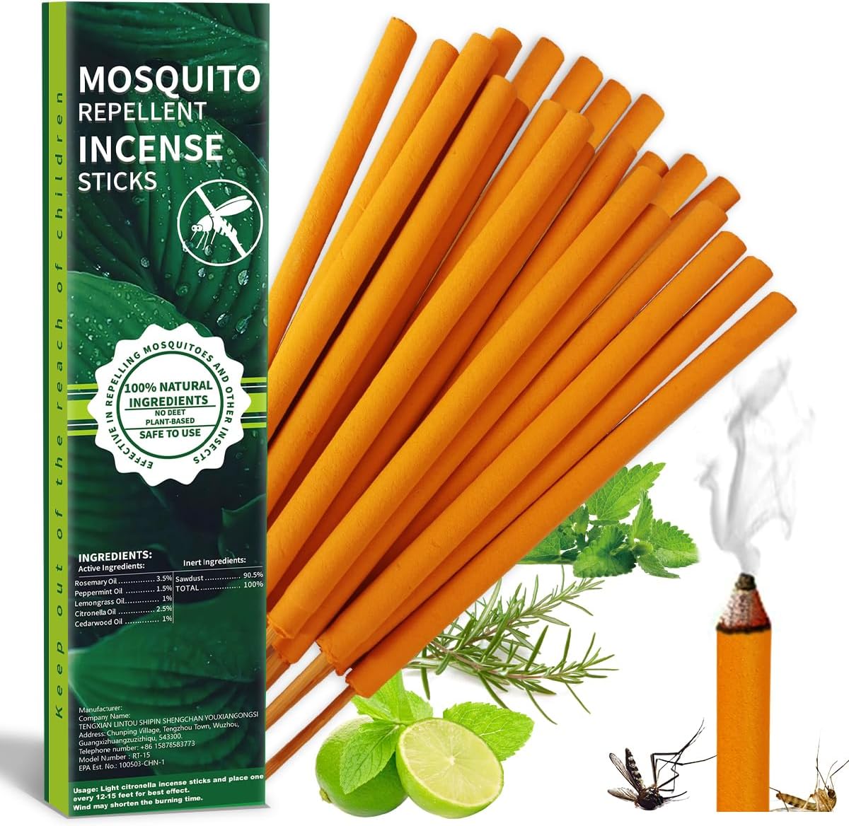 Extra Large Mosquito Repellent Sticks 24 Pack