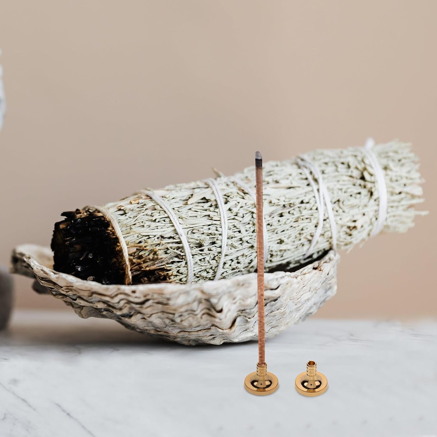Vosarea 5pcs Copper Incense Cone Holder for Home Fragrance