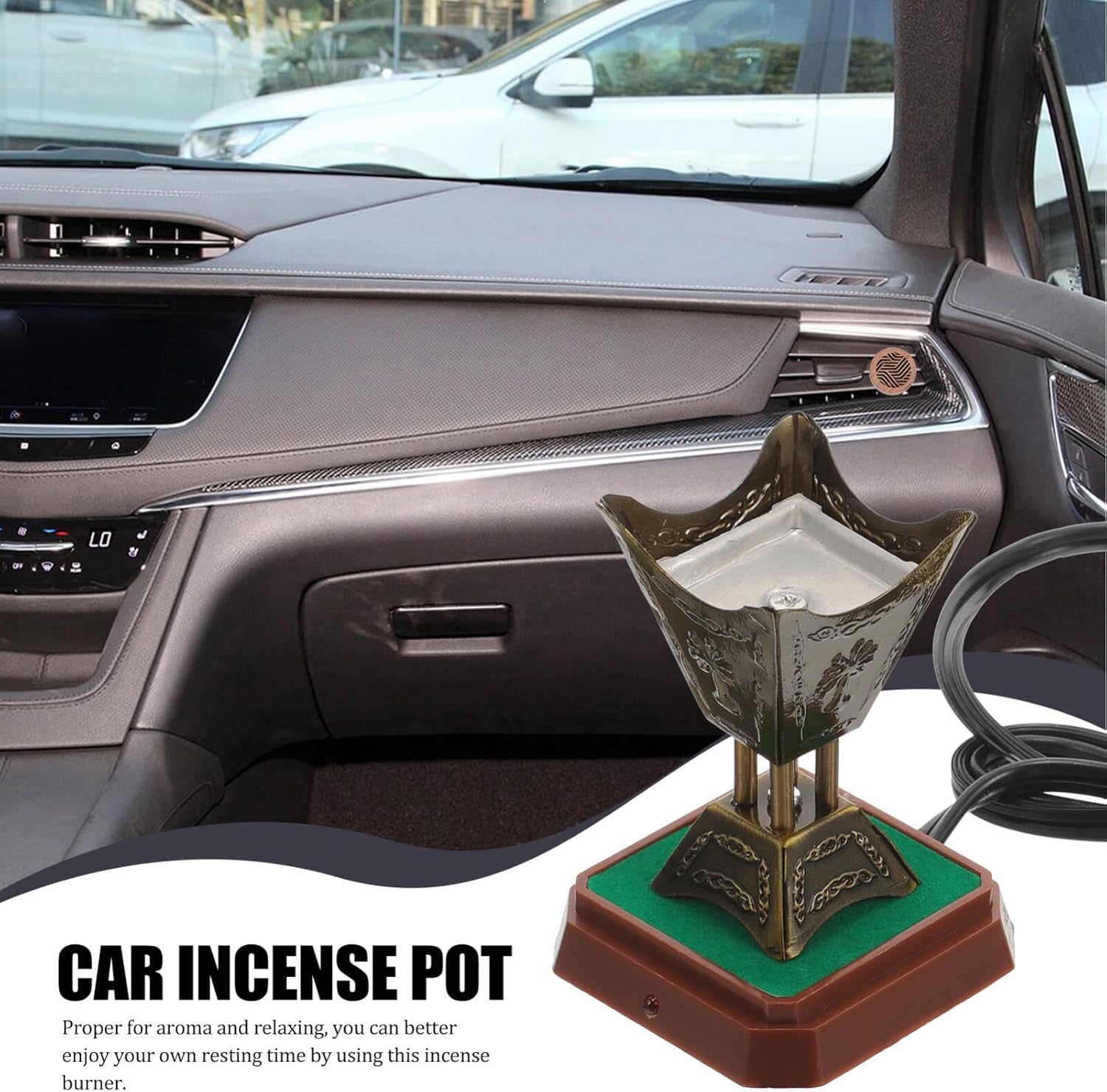 STOBAZA Bakhoor Electric Incense Burner for Home and Car