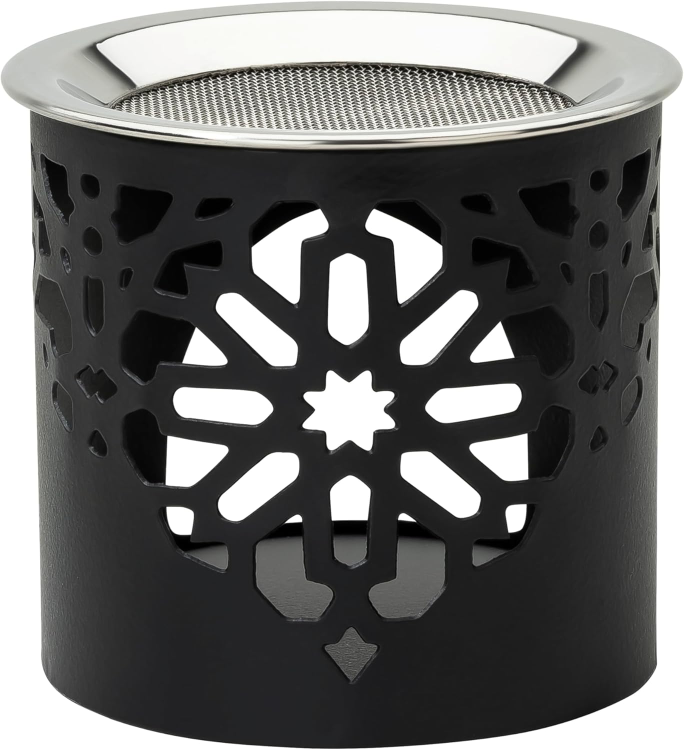 Frankincense Incense Burner with Tealight - Durable Black Iron 236 Inches Tall - Handcrafted Aromatic Censer