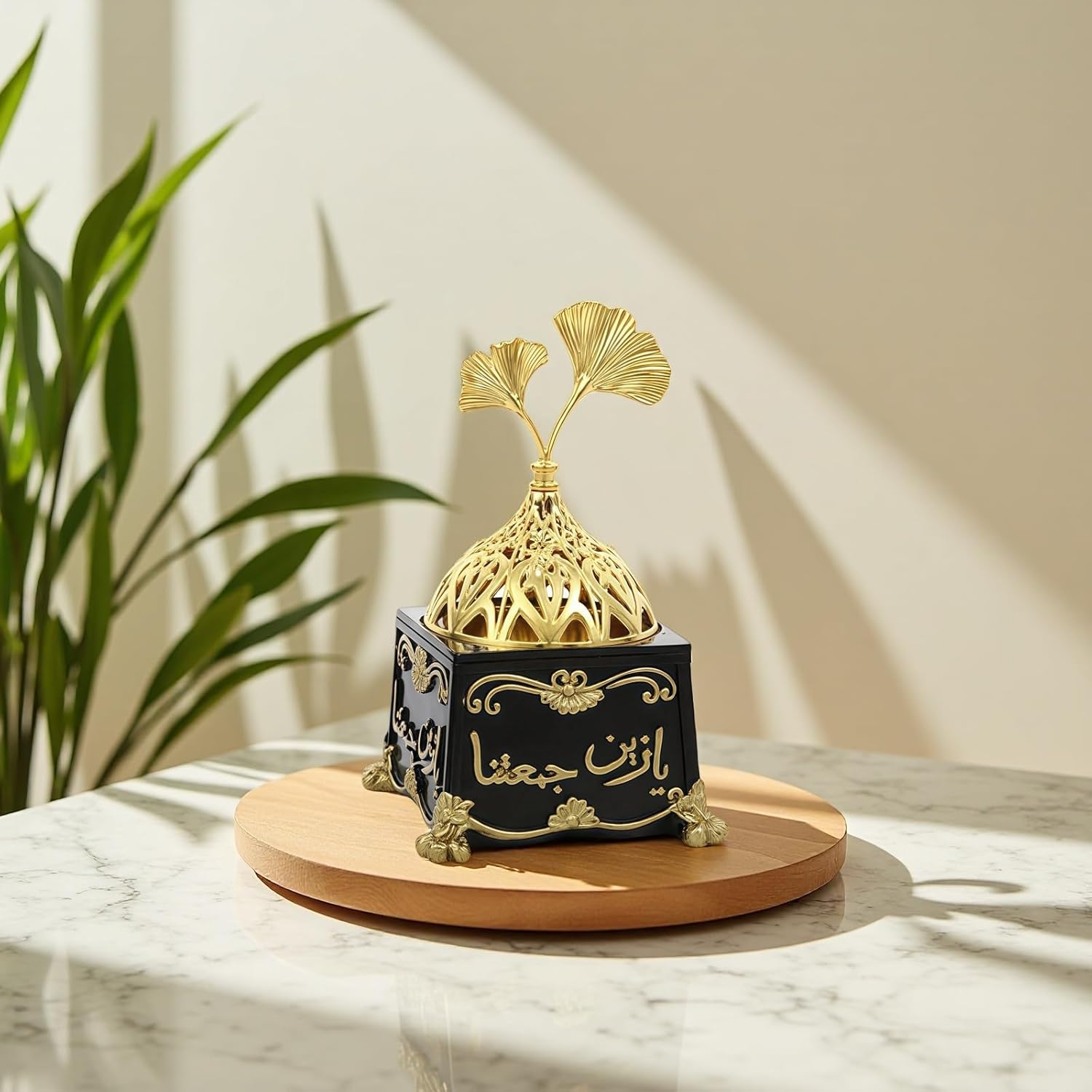 Zen Meditation Incense Burner - Resin Aromatherapy Decor for Home and Office