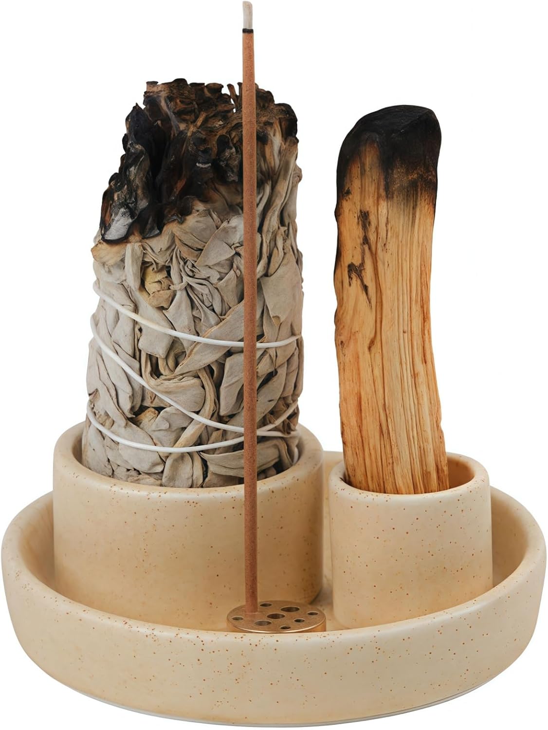 4 in 1 Incense Holder with Ash Catcher Tray