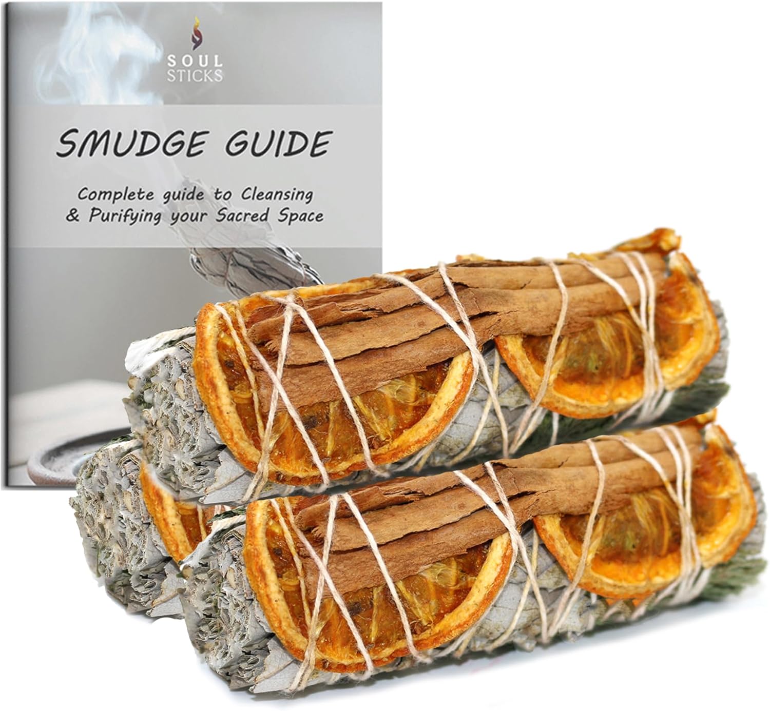 Soul Sticks 3 Pack Smudge Sticks for Cleansing and Abundance