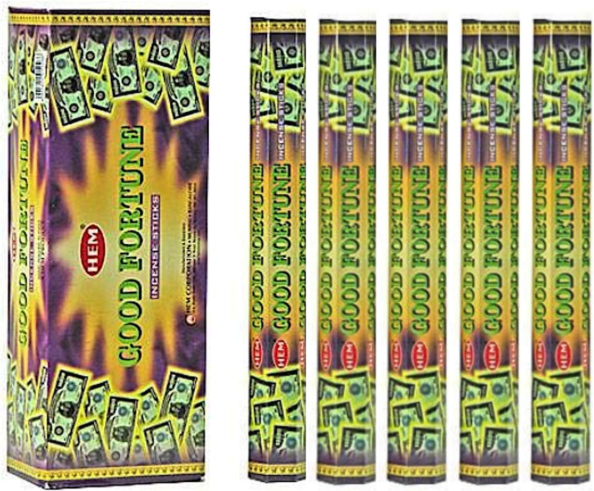 HEM Good Fortune Incense Sticks 100 Sticks 5 Boxes