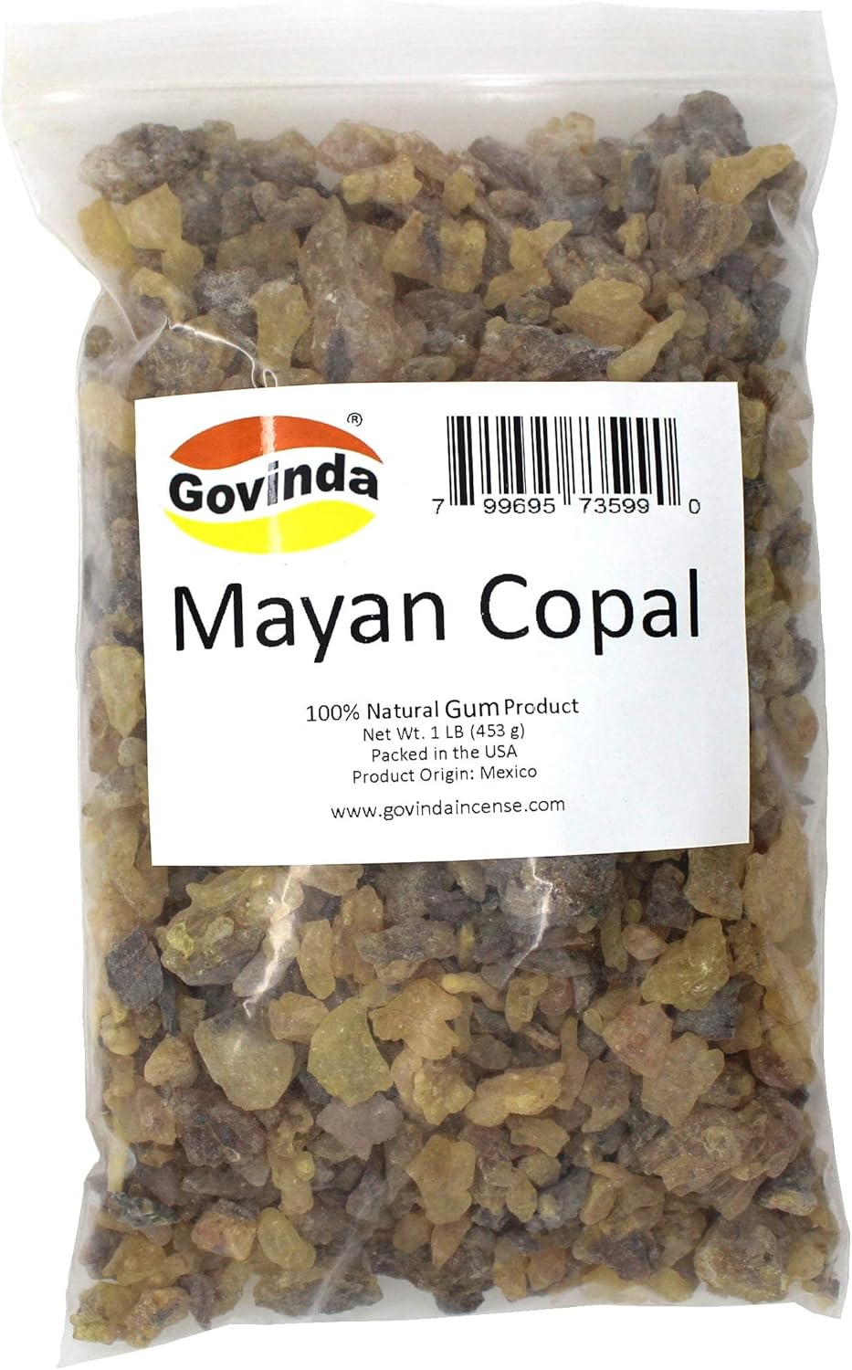 Govinda Copal Gold Incense 1 lb Bulk Bag