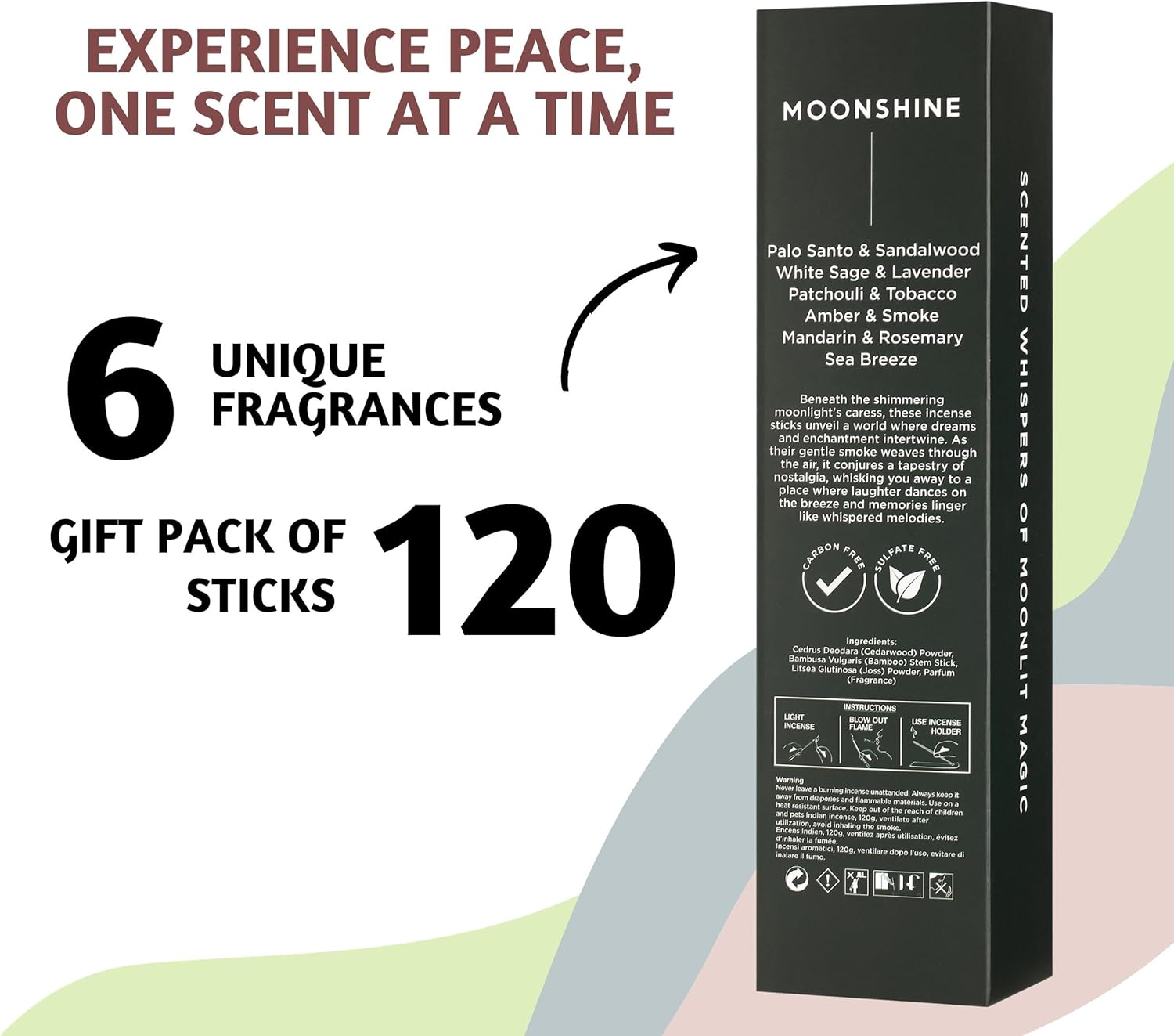 Folkulture Set of 6 Incense Sticks - 120 Pieces