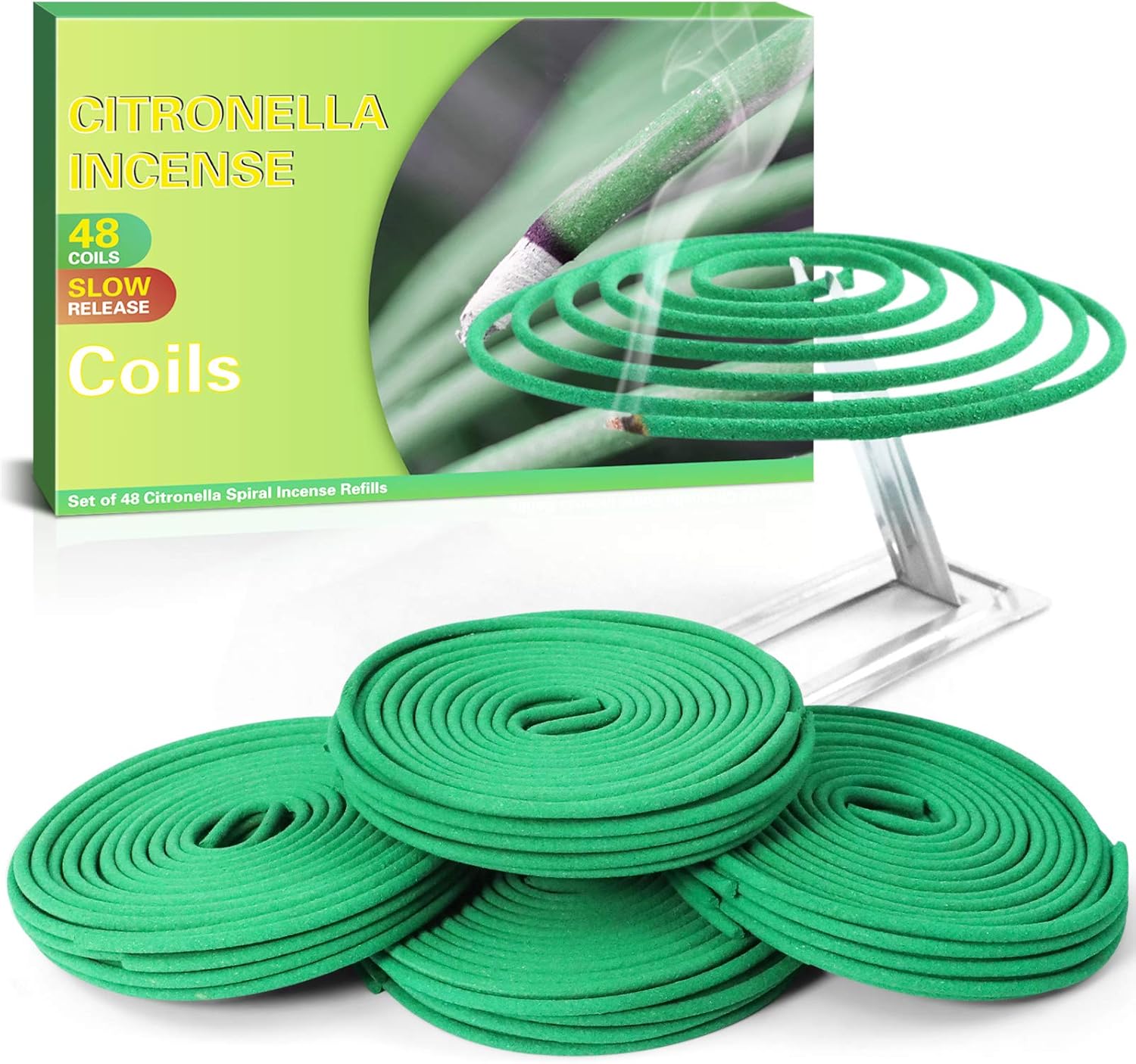 SCENTORINI Citronella Coils 48 Pack Outdoor Use