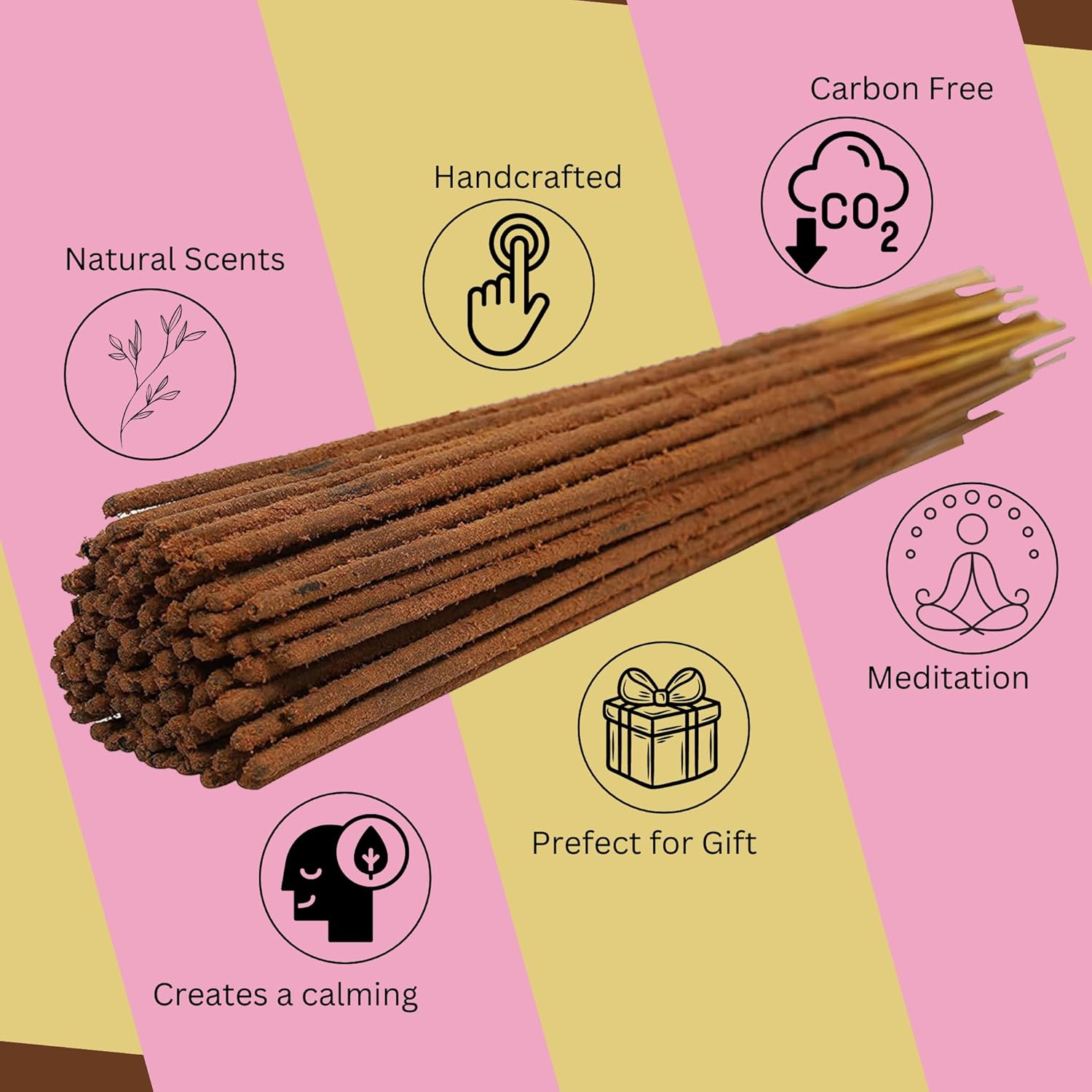 Bless Natural Sandalwood Incense Sticks 25 Sticks 14 OZ