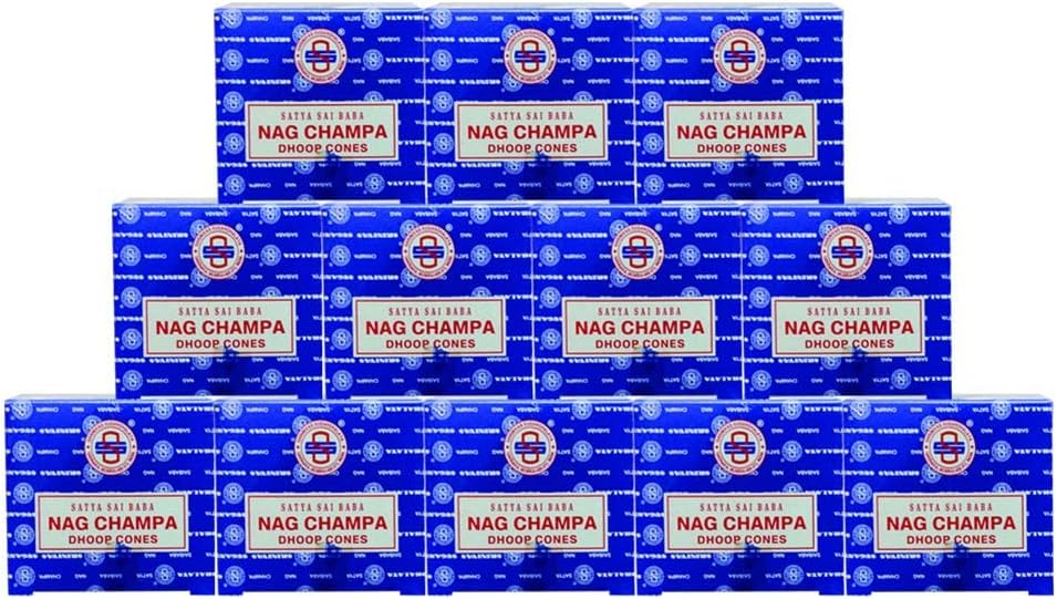 TRUMIRI Nag Champa Incense Cones and Burner Bundle