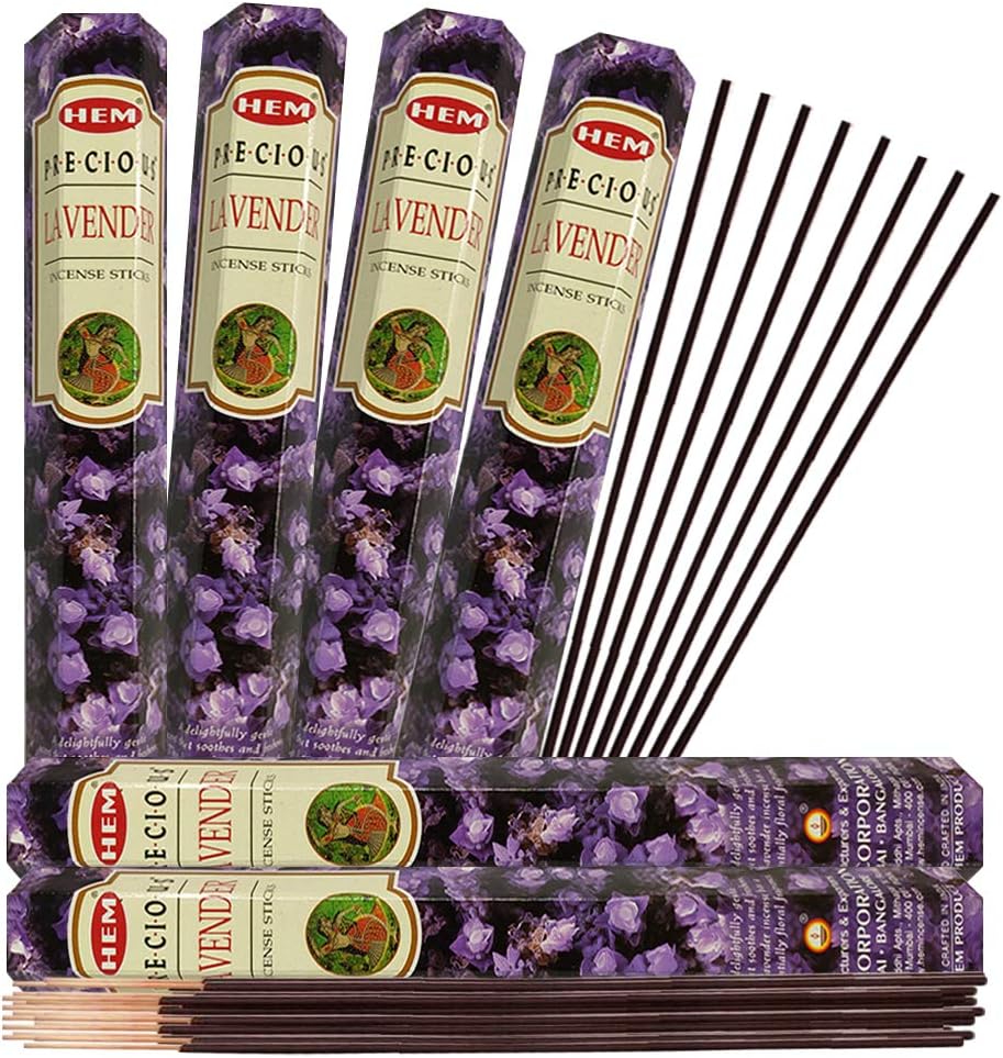 Trumiri Incense Stick Holder Bundle with Lavender Incense Sticks - Pack of 6