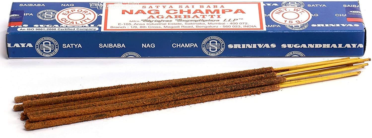 3 Packs Original Satya Sai Baba Nag Champa Incense Sticks