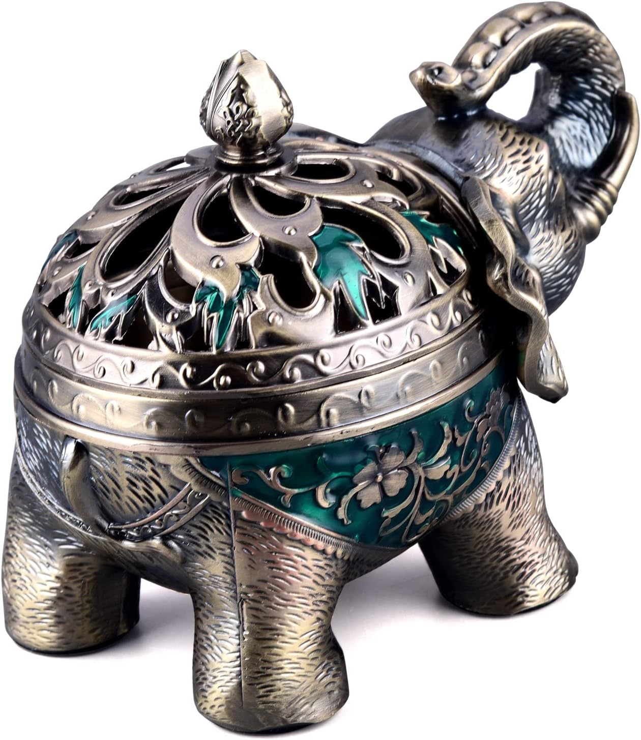 K COOL Elephant Incense Holder with Lid